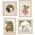 Decorative Cultural Wall Art Frame Set of 4
