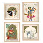Decorative Cultural Wall Art Frame Set of 4