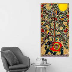 decorative-elephant-canvas-wall-painting-nature-inspired-wall-decor