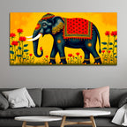 Decorative Elephant Wall Painting | Premium Canvas Painting