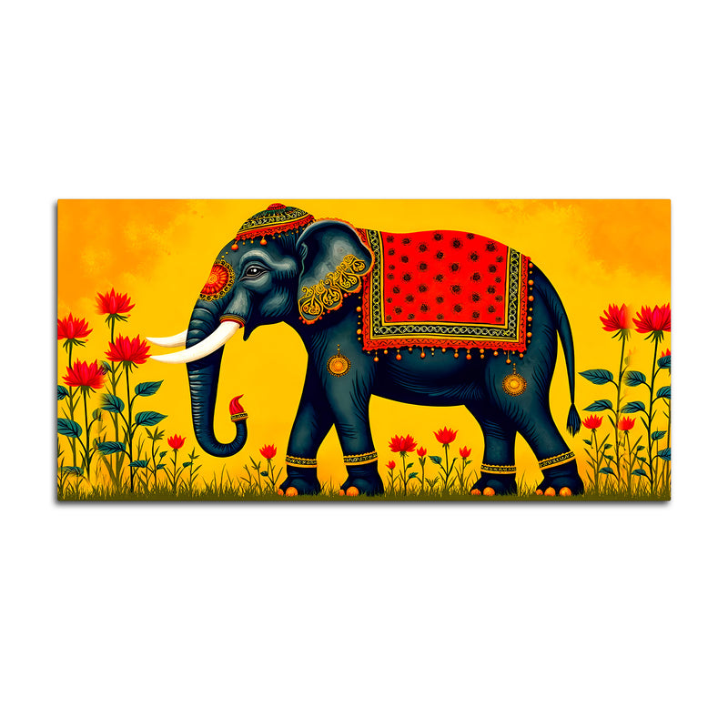 Decorative Elephant Wall Painting | Premium Canvas Painting