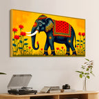 Decorative Elephant Wall Painting | Premium Canvas Painting