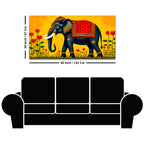 Decorative Elephant Wall Painting | Premium Canvas Painting