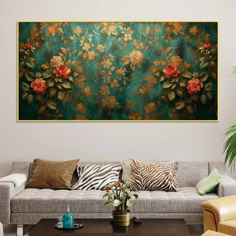 Decorative Floral Canvas Wall Painting for Home Decor