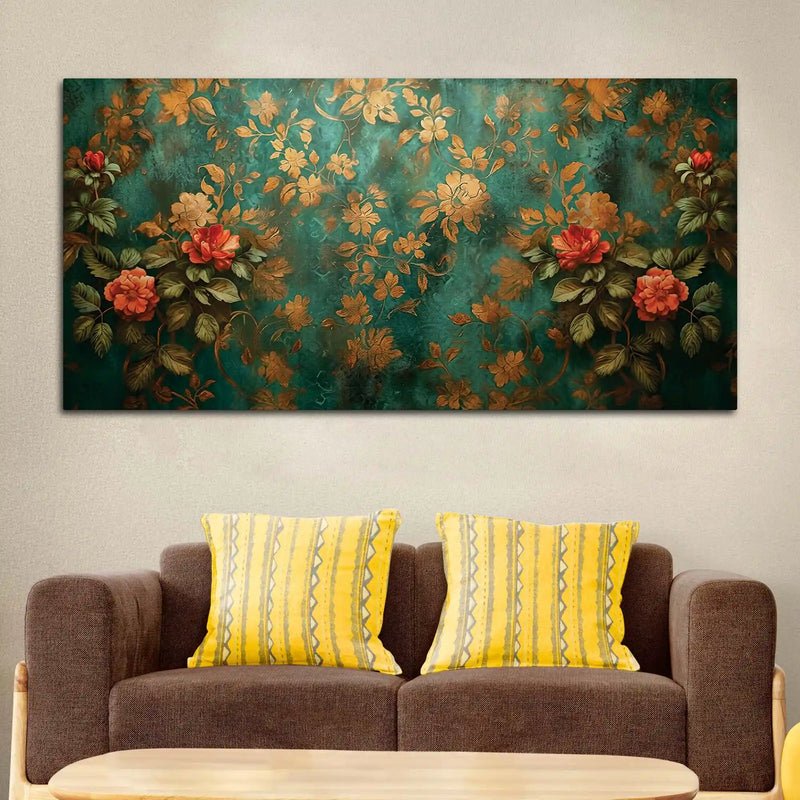 Decorative Floral Canvas Wall Painting for Home Decor