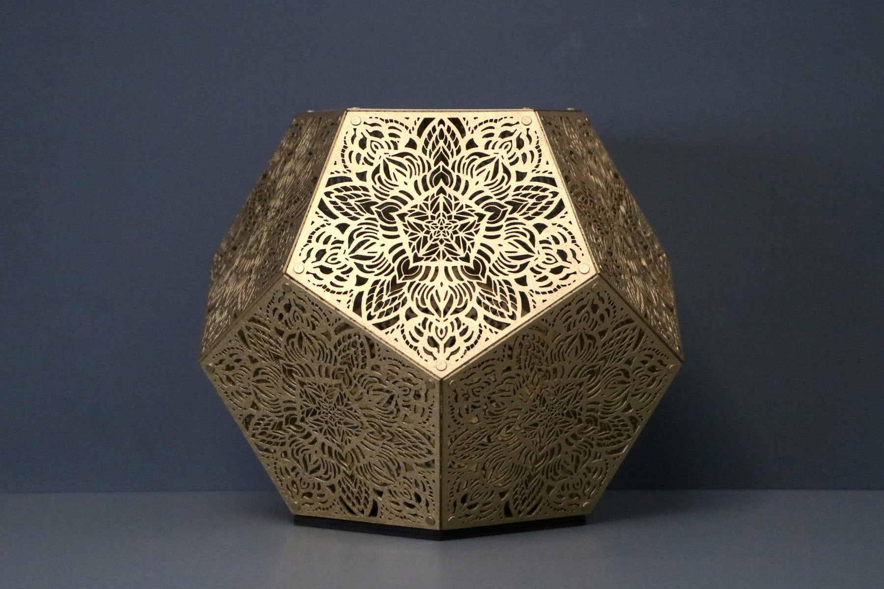 Decorative Floral Laser Cut Table Light