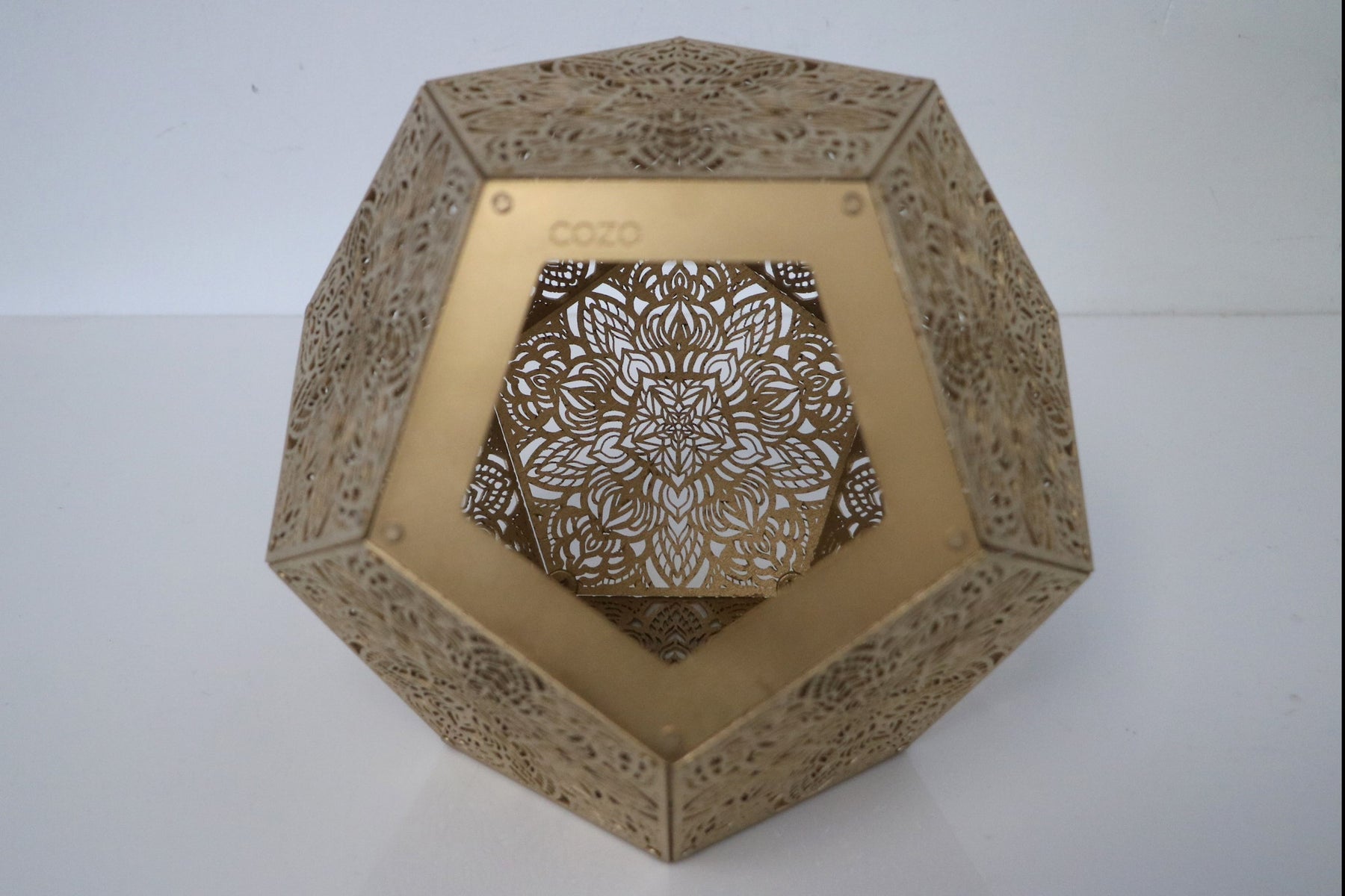 Decorative Floral Laser Cut Table Light