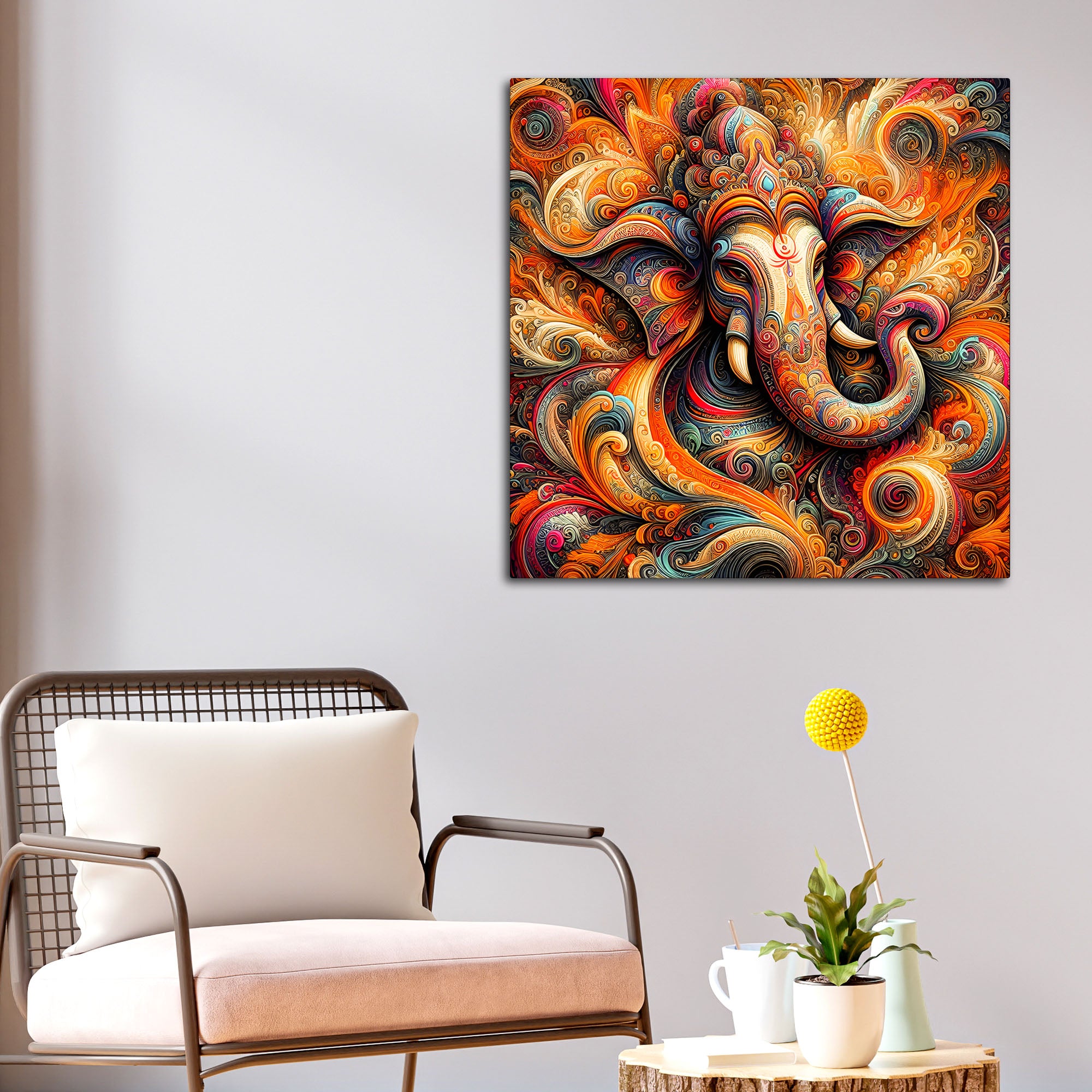 Decorative Ganesh Ji Painting