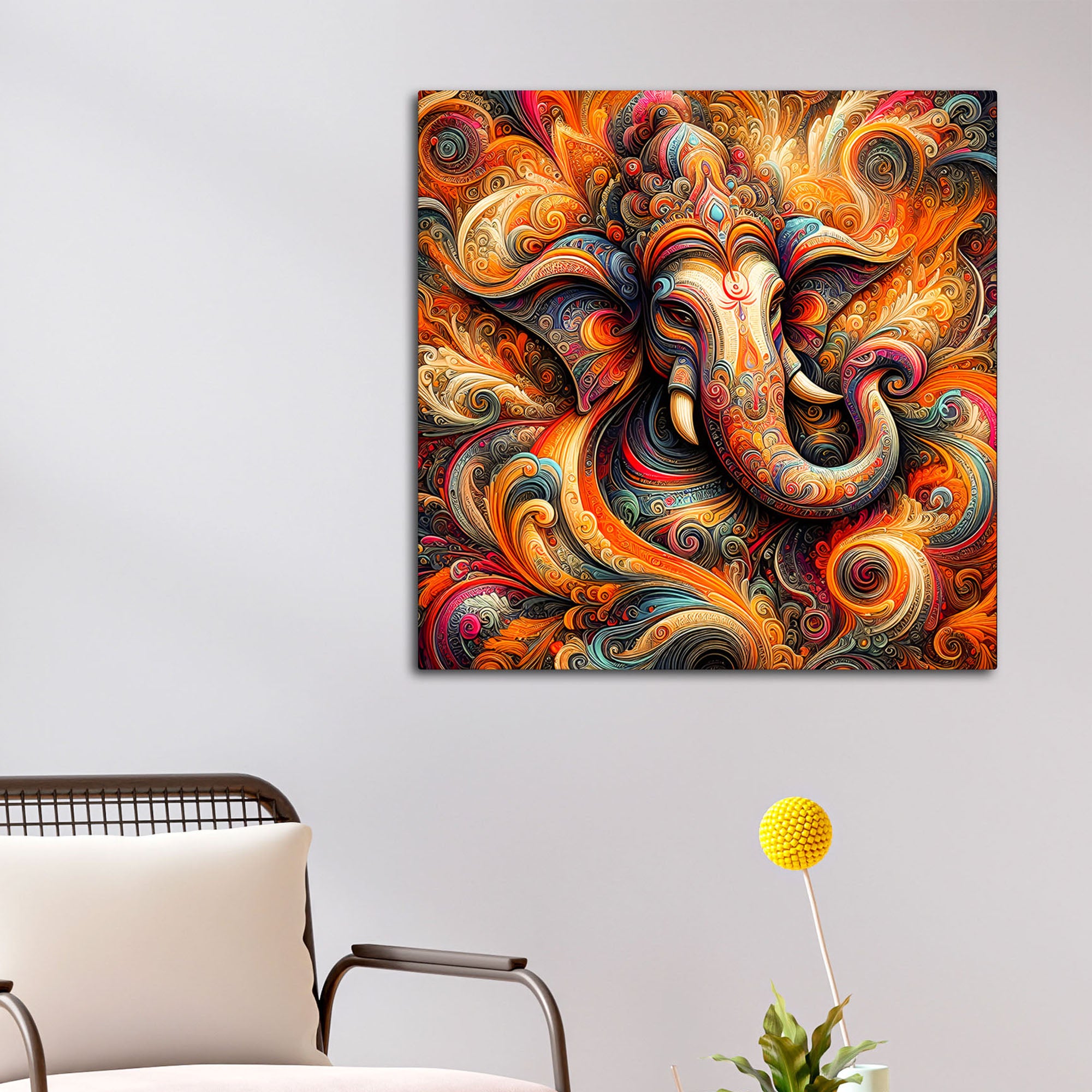 Decorative Ganesh Ji Painting