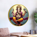 Decorative Ganpati Bappa Canvas Painting