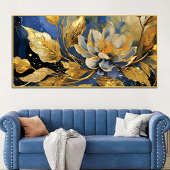 decorative-gold-leaf-floral-canvas-painting