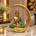 Decorative Golden Buddha Figurine Showpiece for Tabletop & Home Decor
