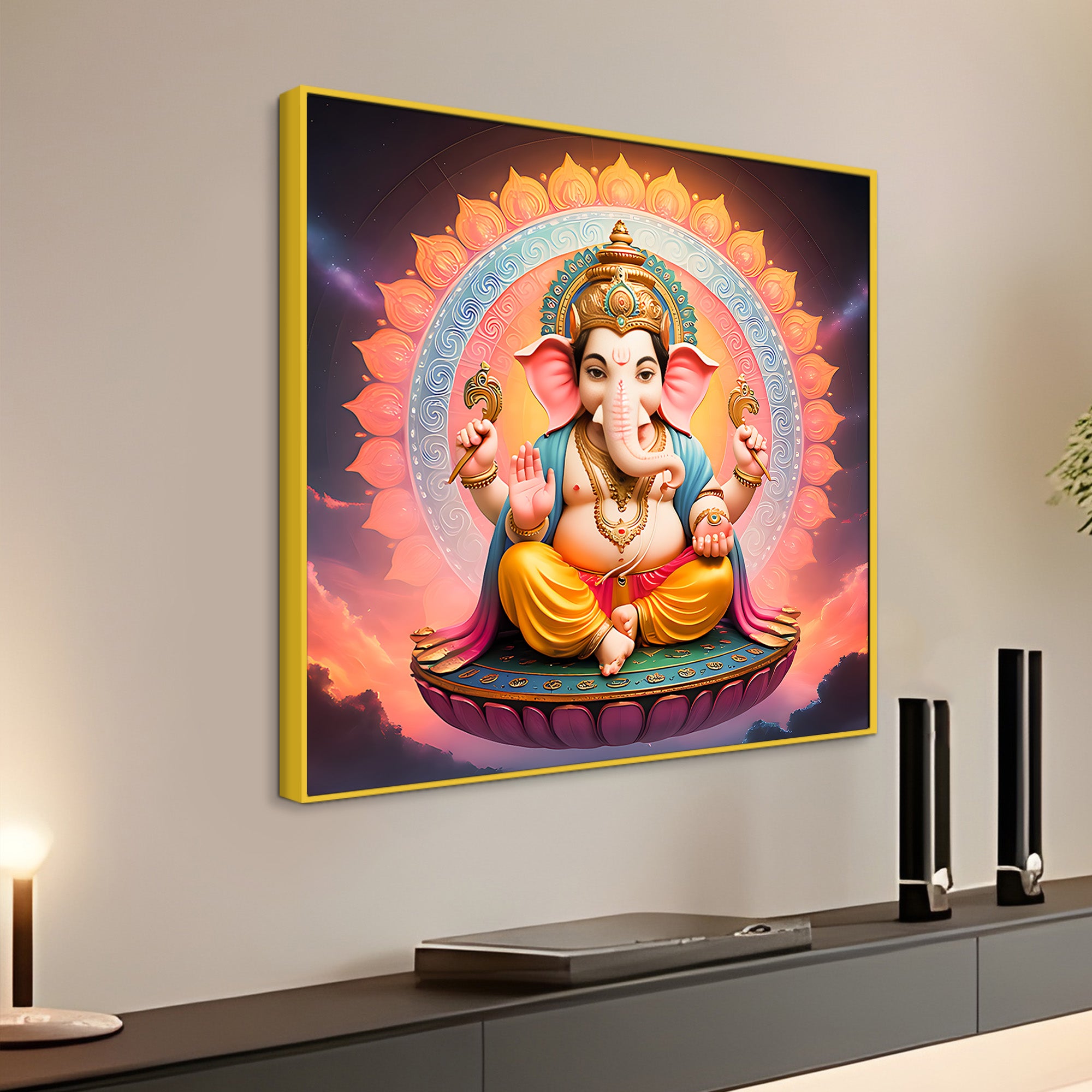 Decorative Hindu God Ganesha Painting
