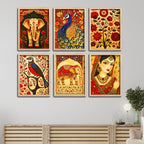 Decorative Indian Style Wall Frame Set of Six