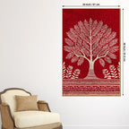 Decorative Indian Tree Canvas Wall Painting for Wall Decoration