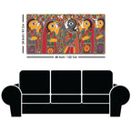 Decorative Indian Village Marriage Canvas Wall Painting