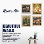 Decorative Indian Wall Art Frame Set of 4