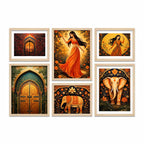 Decorative Indian Wall Art Frame Set of 6