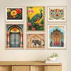 Decorative Indian Wall Art Frame Set of 6