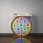 decorative-led-console-table-with-lotus-design-for-home