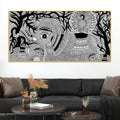  decorative-madhubani-elephant-canvas-wall-painting