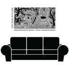 Decorative Madhubani Elephant Canvas Wall Painting