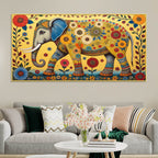 decorative-madhubani-elephant-floral-canvas-wall-painting