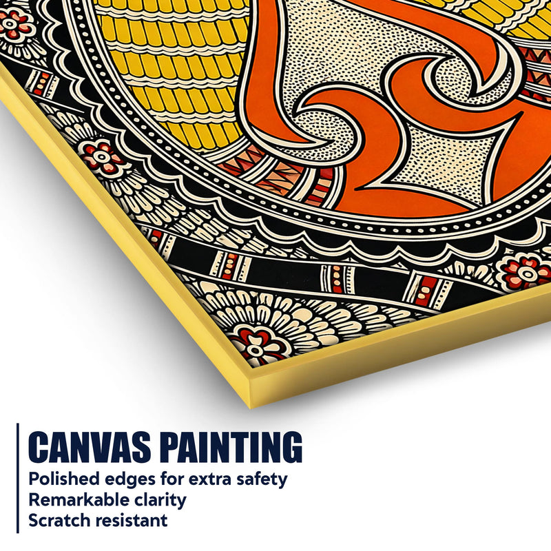 Decorative Madhubani Indian Wall Painting