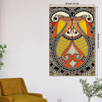 Decorative Madhubani Indian Wall Painting