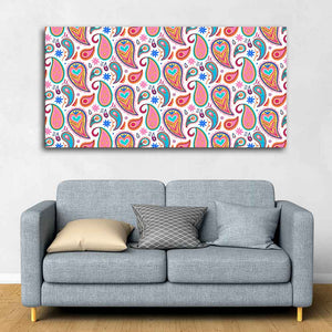 Decorative Paisley Premium Canvas Wall Painting