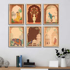 Decorative Palace Garden Wall Frame Set of Six