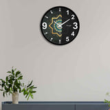 Decorative Pattern Blackish Background Designer Wall Clock