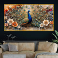 Decorative Peacock Crystal Glass Wall Painting