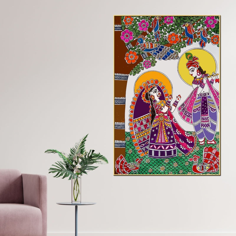 decorative-radha-krishna-canvas-painting-madhubani-wall-art-for-home