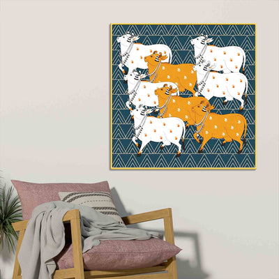 decorative-sacred-cows-pichwai-art-wall-painting-ethnic-wall-art