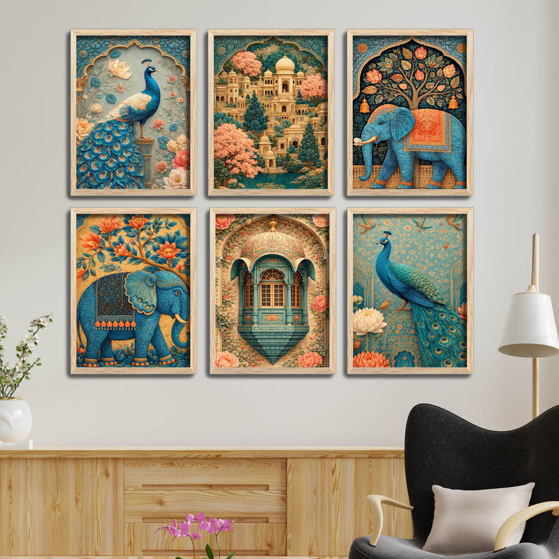 Decorative Wall Frame Set of Six for Home Decor