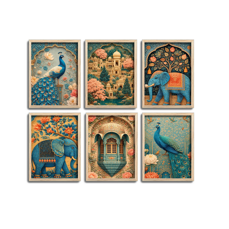 Decorative Wall Frame Set of Six for Home Decor