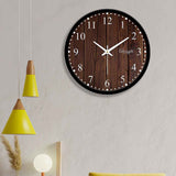 Delightful Wooden Texture Designer Wall Clock