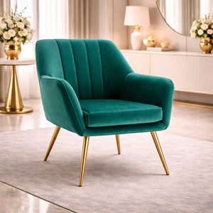 dense-padded-bright-green-comfy-velvet-accent-chair