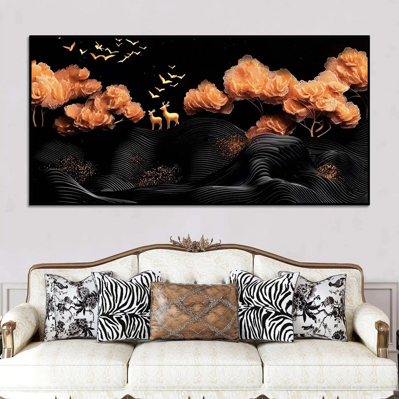 designer-abstract-deer-canvas-wall-painting-for-home-decor