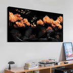 Designer Abstract Deer Canvas Wall Painting for Home Decor