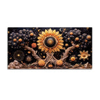 Designer Abstract Floral Canvas Wall Painting for Home Decor