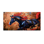 Designer Abstract Horse Canvas Wall Painting for Décor