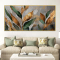 Designer Abstract Leaf Texture Wall Canvas Painting for Interiors