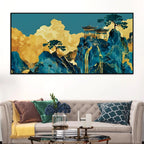 Designer Abstract Mountain Canvas Wall Painting