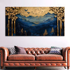 Designer Abstract Mountain Canvas Wall Painting for Modern Décor