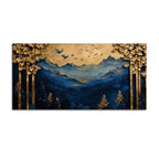 Designer Abstract Mountain Canvas Wall Painting for Modern Décor