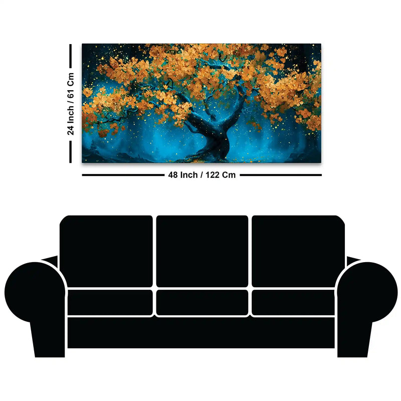 Designer Abstract Nature Canvas Painting for Home Décor