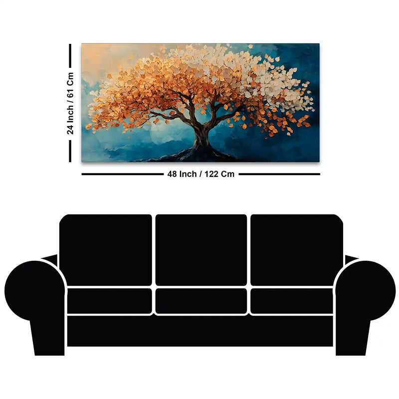 Designer Abstract Nature Canvas Painting for Wall Décor