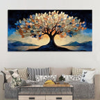 Designer Abstract Tree Canvas Wall Painting for Living Room